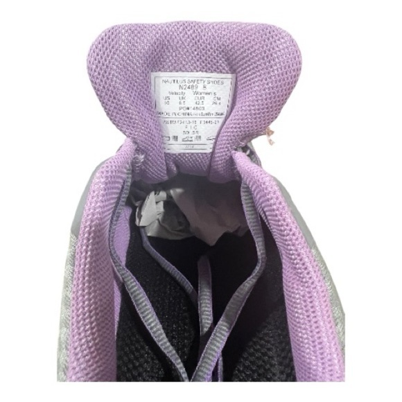 Nautilus Velocity Safety Shoes Womens 10B Carbon Fiber Toe Slip Resistant New - Picture 5 of 7